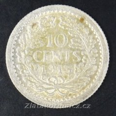 Holandsko - 10 cents 1913