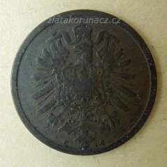Německo - 2 Reichs Pfennig 1874 C