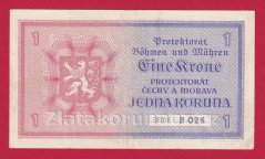 1 koruna 1940 B 026