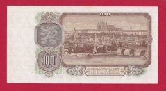 100 Kčs 1953 CN-ruský číslovač, perf.