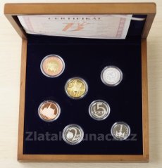 Sada oběžných mincí 2020 proof - dřevěná etue
