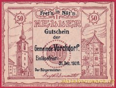 Vorchdorf - 50 haléřů - 1920