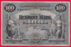 Bavorsko - 100 mark 1.1.1900 B