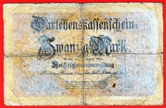 Německo - 20 mark 5.8.1914 - série J