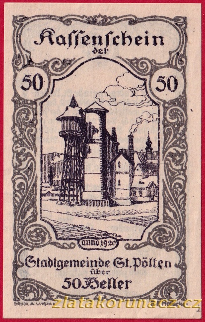 St. Pölten - 50 haléřů - 1920