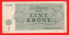 1 K - Terezínská poukázka A 036