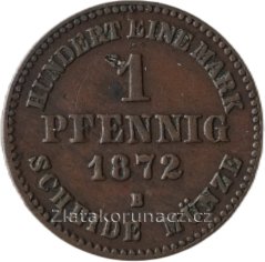 Mecklenburg - Schwerin - 1 pfennig 1872 B