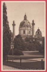 Vídeň - Karlskirche - černobílá