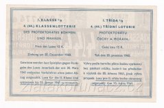 Los - 15 k - 44. Třídní loterie Protektorátu I. - A r.1940