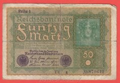 Německo - 50 mark 24.6.1919 - série TCa-pořadí 1