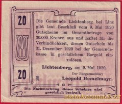 Lichtenberg - 20 haléřů - 1920