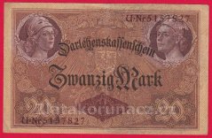 Německo - 20 mark 5.8.1914 - série U