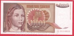 Jugoslávie - 10.000 Dinara 1992