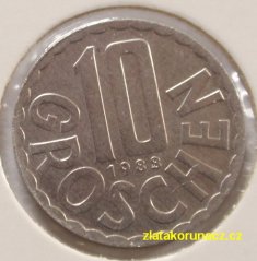 Rakousko - 10 groschen 1988