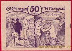 St. Georgen - 50 haléřů - 1920 - fialová