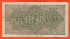 Německo - 1000 mark 15.9.1922 - série Ff-Oe