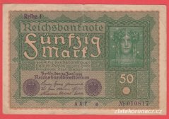 Německo - 50 mark 24.6.1919 - série AATa-pořadí 1