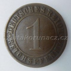Německo - 1 Reichspfennig 1924 J