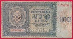 Chorvatsko - 100 Kuna 1941