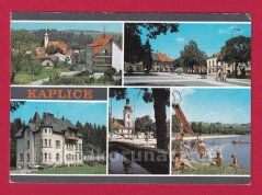 Kaplice - střed obce, náměstí, zámek