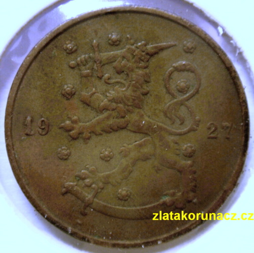 Finsko - 10 penniä 1927