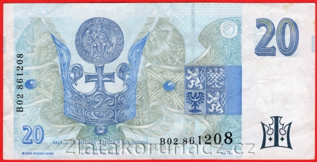 Česká republika - 20 Korun 1994 B 02