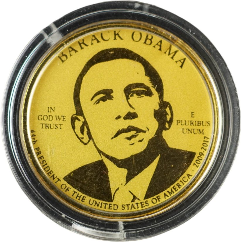 Zlatá mince Rovníková Guinea - 250 Pesetas 2022 - Barack Obama