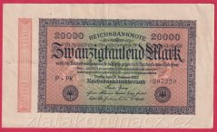 Německo - 20.000 mark 20.2.1923 - série P-PR