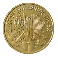 Zlatá mince Rakouska - 1/10 Oz Philharmoniker 2013