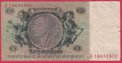 Německo - 50 Reichsmark 30.3.1933 - série J - C - 8 m.č.