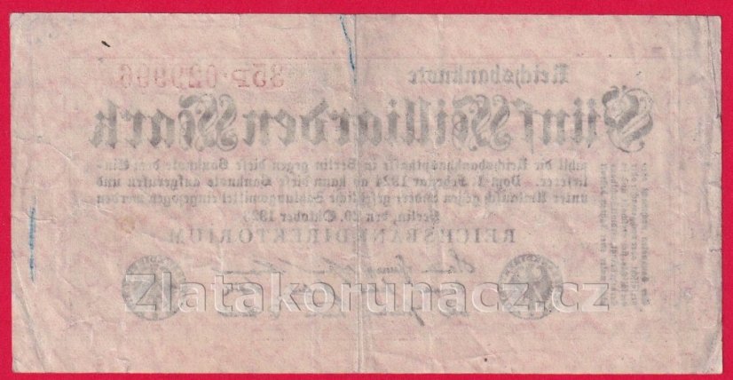 Německo - 5 Milliarden mark 20.10.1923 - série 35P