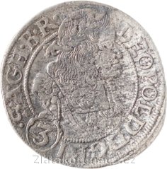 3 krejcar 1668 SHS - Vratislav