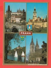 Praha - Vyšehrad a Hradčany - zlatý rámeček