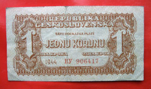 1 koruna 1944 HY