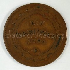 1 krejcar 1794 H