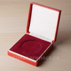 Etue na medaili - červená ø 60 mm