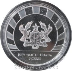 Ghana - 5 cedis 2021 - 1 oz Giants of the Ice Age 6. Pratur