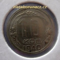 Rusko - 10 kopějek 1940