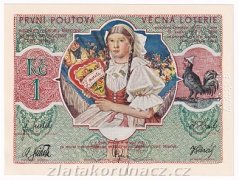 Los - 1 Kč - První pouťová věcná loterie - r.1937