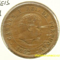 Portugalsko - 20 reis 1891