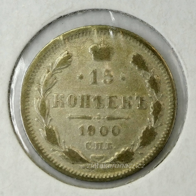 Rusko - 15 kopějka 1900 FZ (ФЗ)