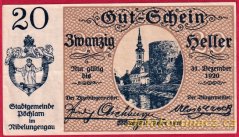 Pöchlarn - 20 haléřů - 1920