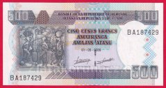 Burundi - 500 Francs 2009