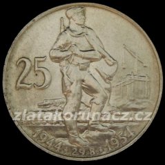 1954 - 25Kčs- 10. výr.SNP - Standart