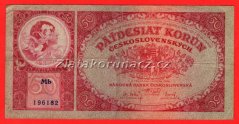 50 korun 1929 Mb