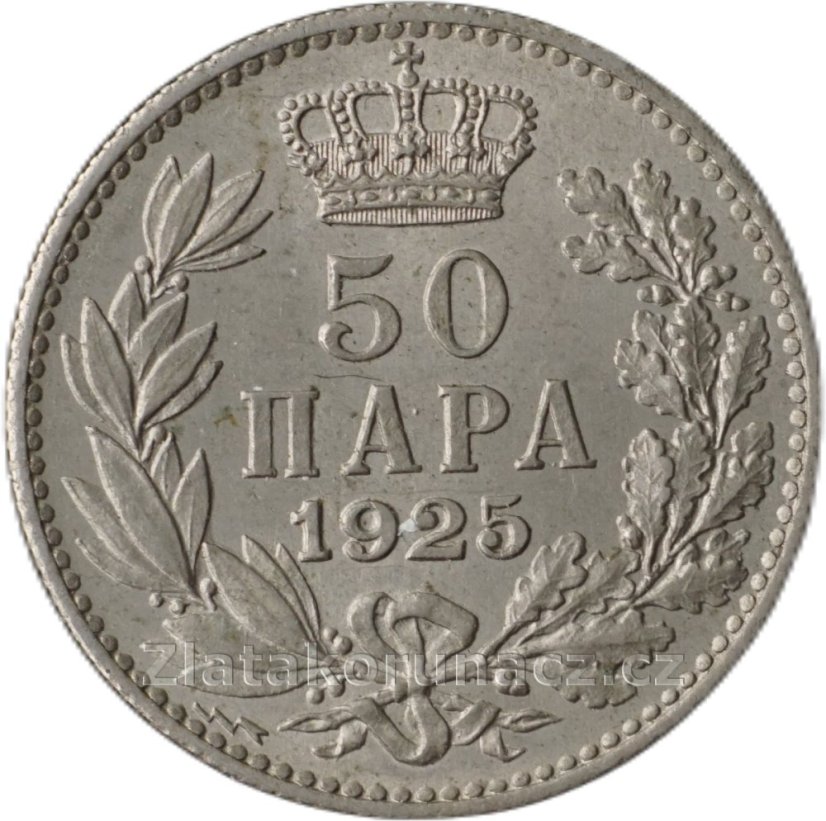 Jugoslávie - 50 para 1925 - vlnovka