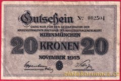 Kleinmünchen - 20 korun - 1915