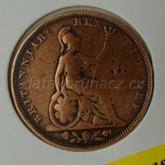 Anglie - 1 farthing 1826