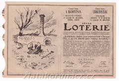 Los - 1 koruna - Jedličkův ústav, škola pro invalidy - r.1918