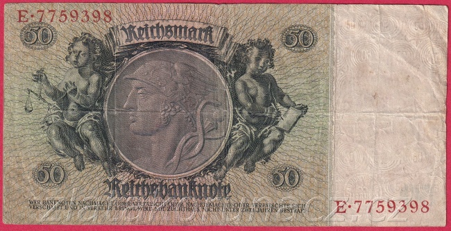 Německo - 5, Reichsmark 30.3.1933 - série E-M. 7 m.č.